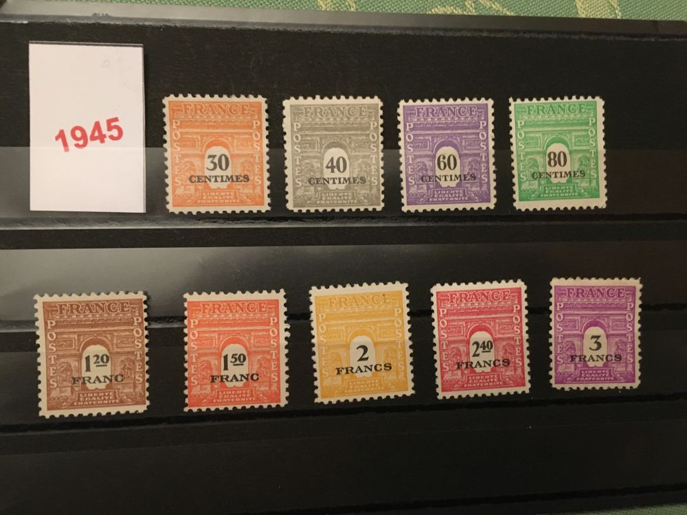 Timbres de Collection de France Neufs ** 1945 