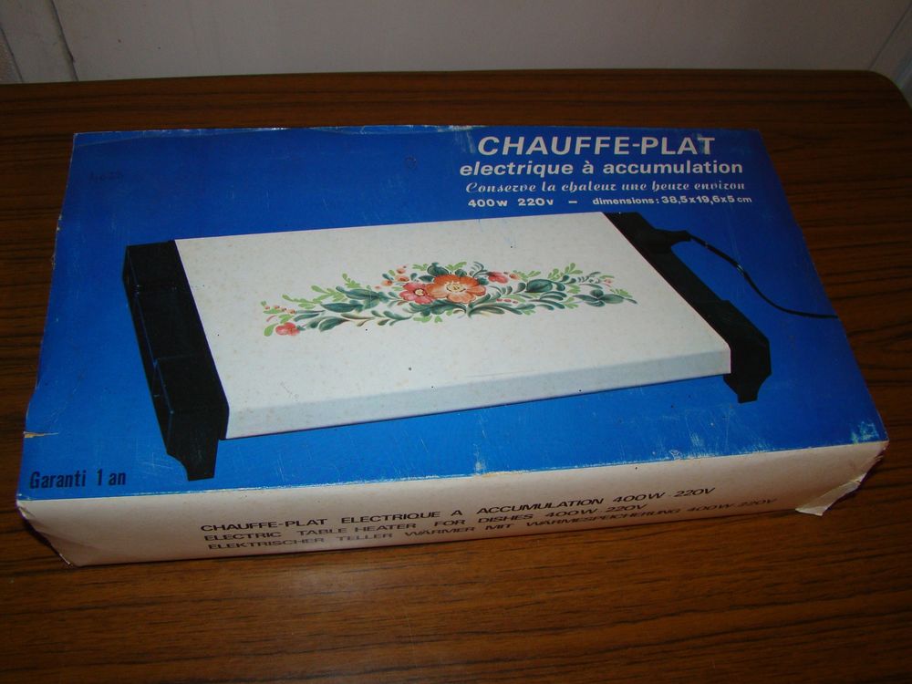 Chauffe-plat &eacute;lectrique &agrave; accumulation ann&eacute;es 1970 Neuf Electroménager