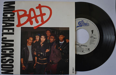 Vinyle 45t Michaele Jackson - Bad 15 Poissy (78)
