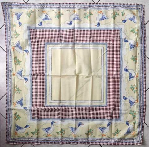 Nappe alsacienne avec motif canards 1x1 m Ittenheim (67)