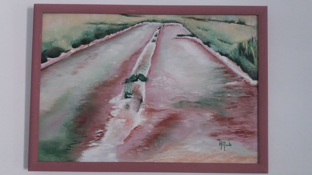 Tableau "Marais salant" originale sign&eacute;e Décoration
