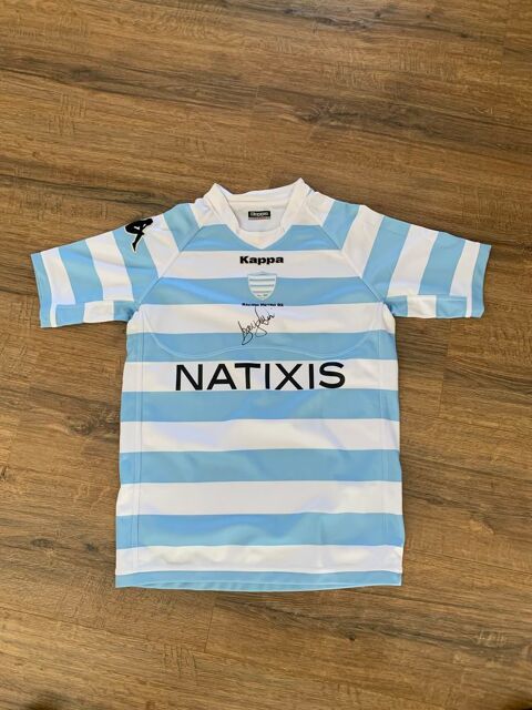 Maillot rugby Racing 92 signé par Dimitri Szarzews 80 Saleilles (66)