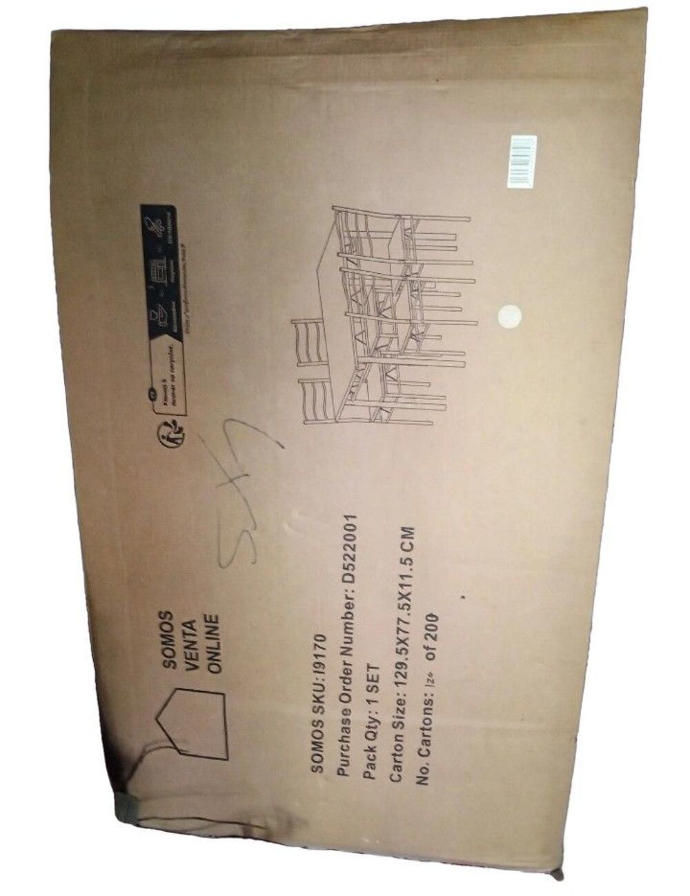 Table + 4 chaises neuve sous carton - Meubles