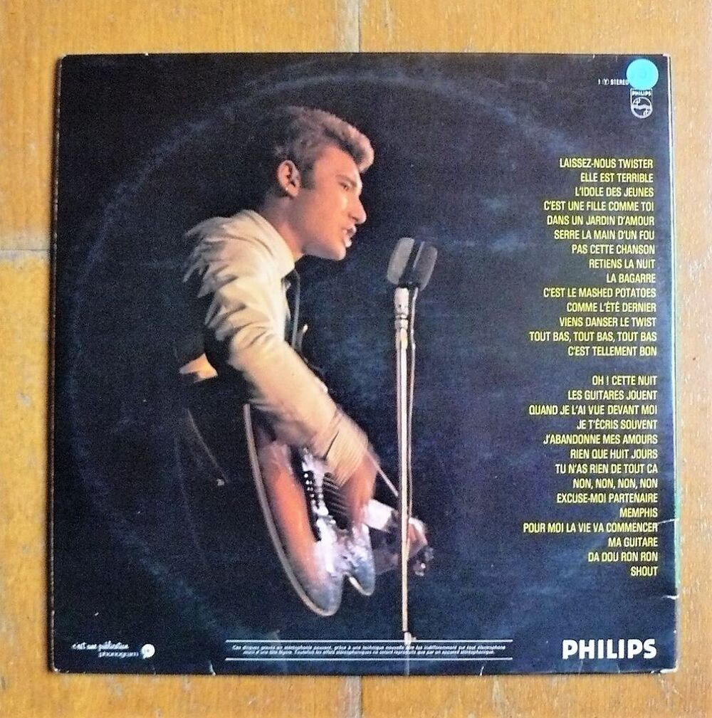 Double LP Johnny HALLYDAY : Olympia 1962 et 1964 - Philips CD et vinyles