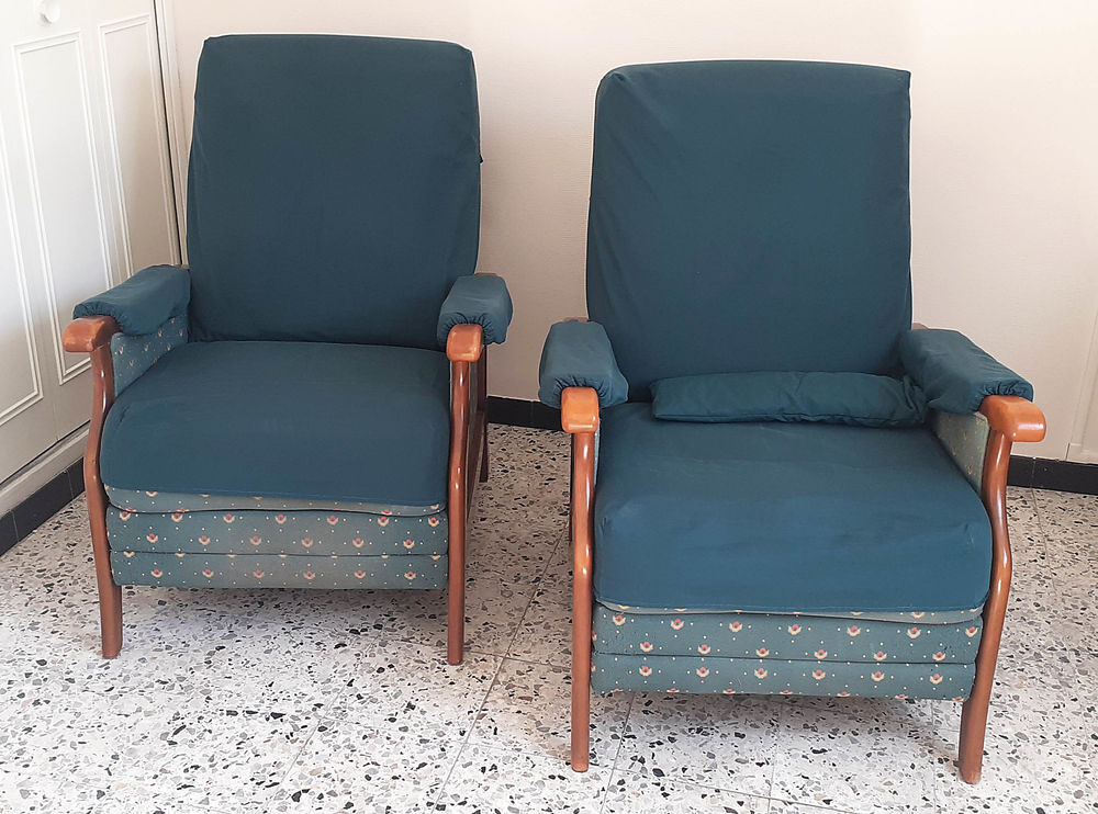 Fauteuil 'Relax' (Bois &amp; Tissu) Meubles