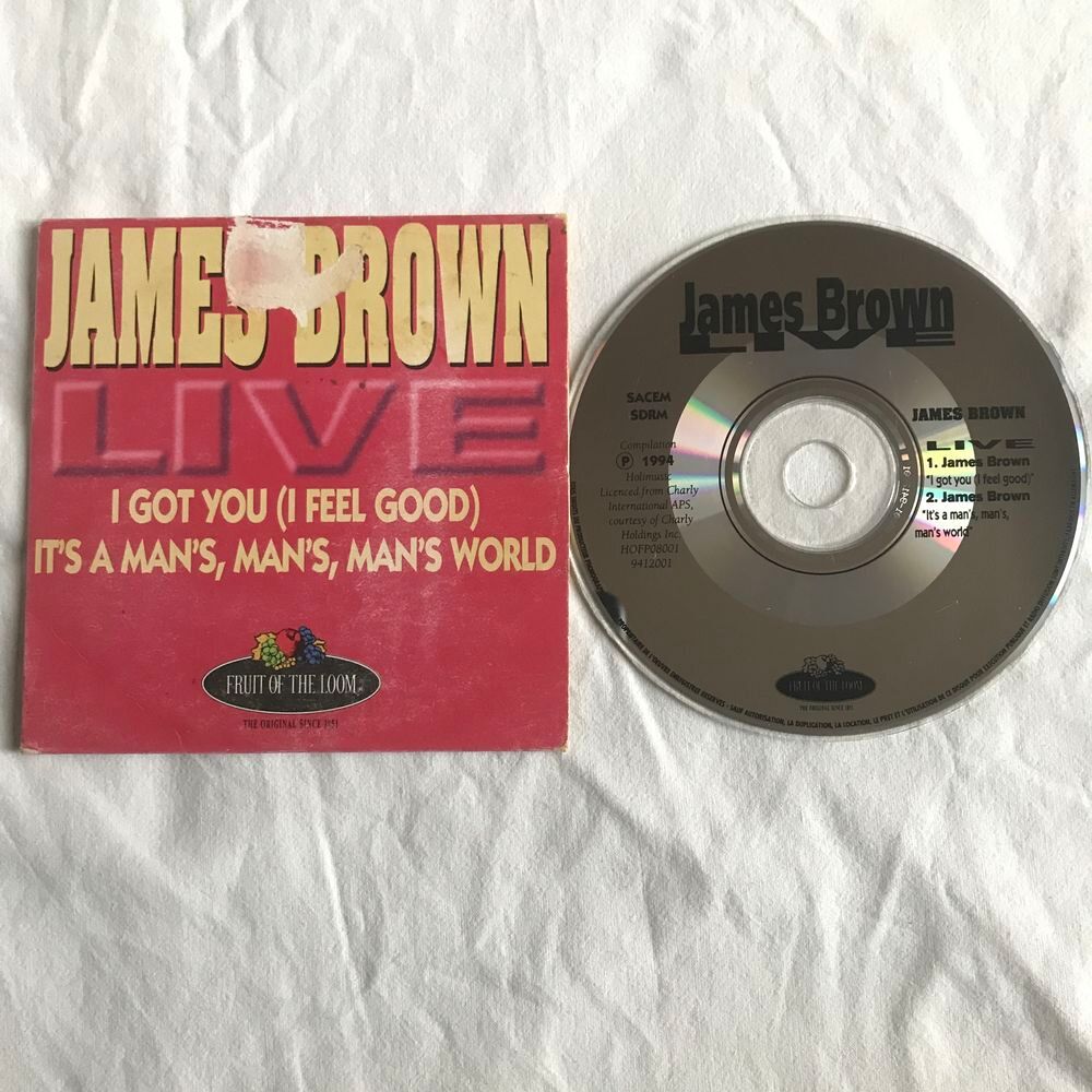 CD James Brown Live Fruit Of The Loom CD et vinyles