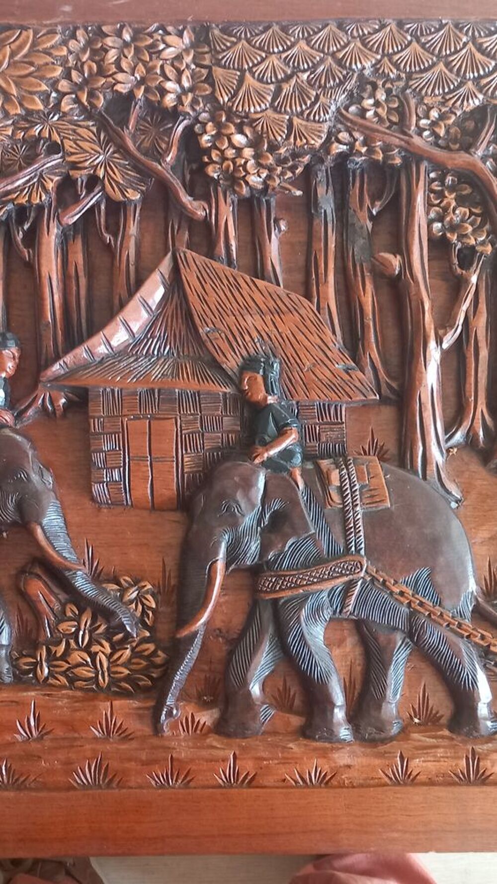 TABLE BOIS BOIS ASIATIQUE TRAVAIL REMARQUABLE Meubles