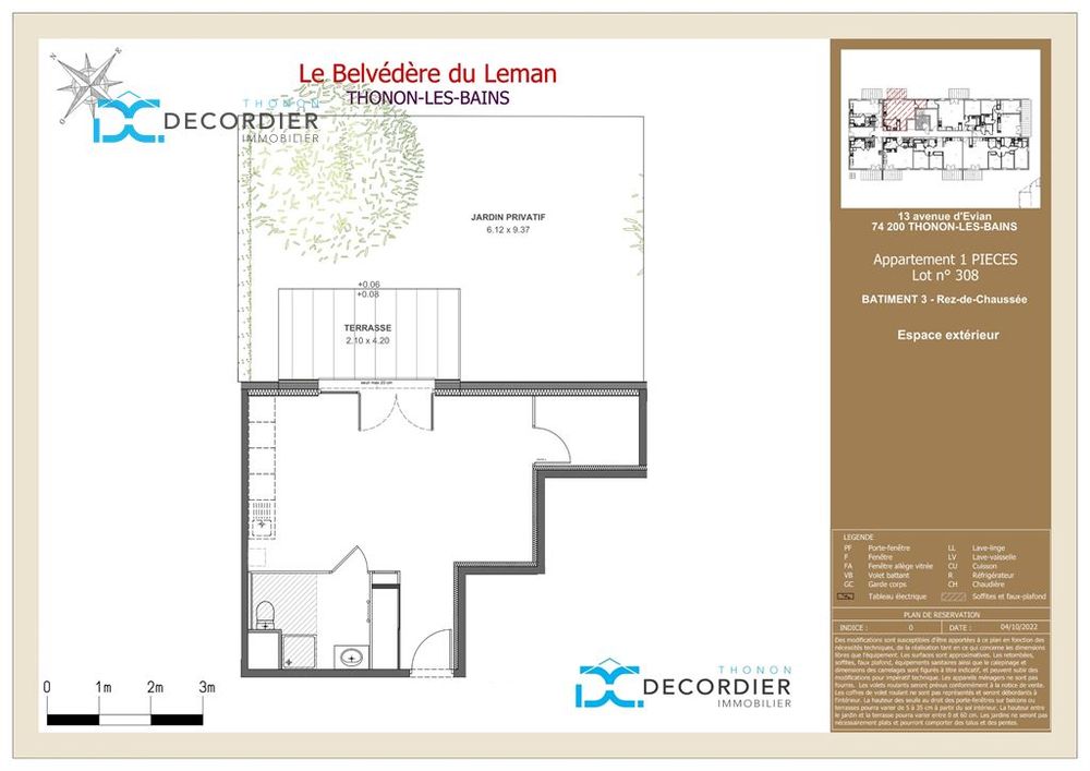 Vente Appartement À VENDRE APPARTEMENT T1 NEUF - CENTRE-VILLE -  THONON-LES-BAINS (74200) Thonon les bains