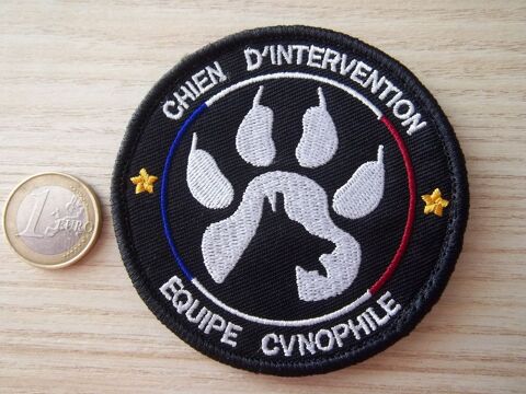 écusson chien d'intervention cynophile insigne PN 8 Valognes (50)