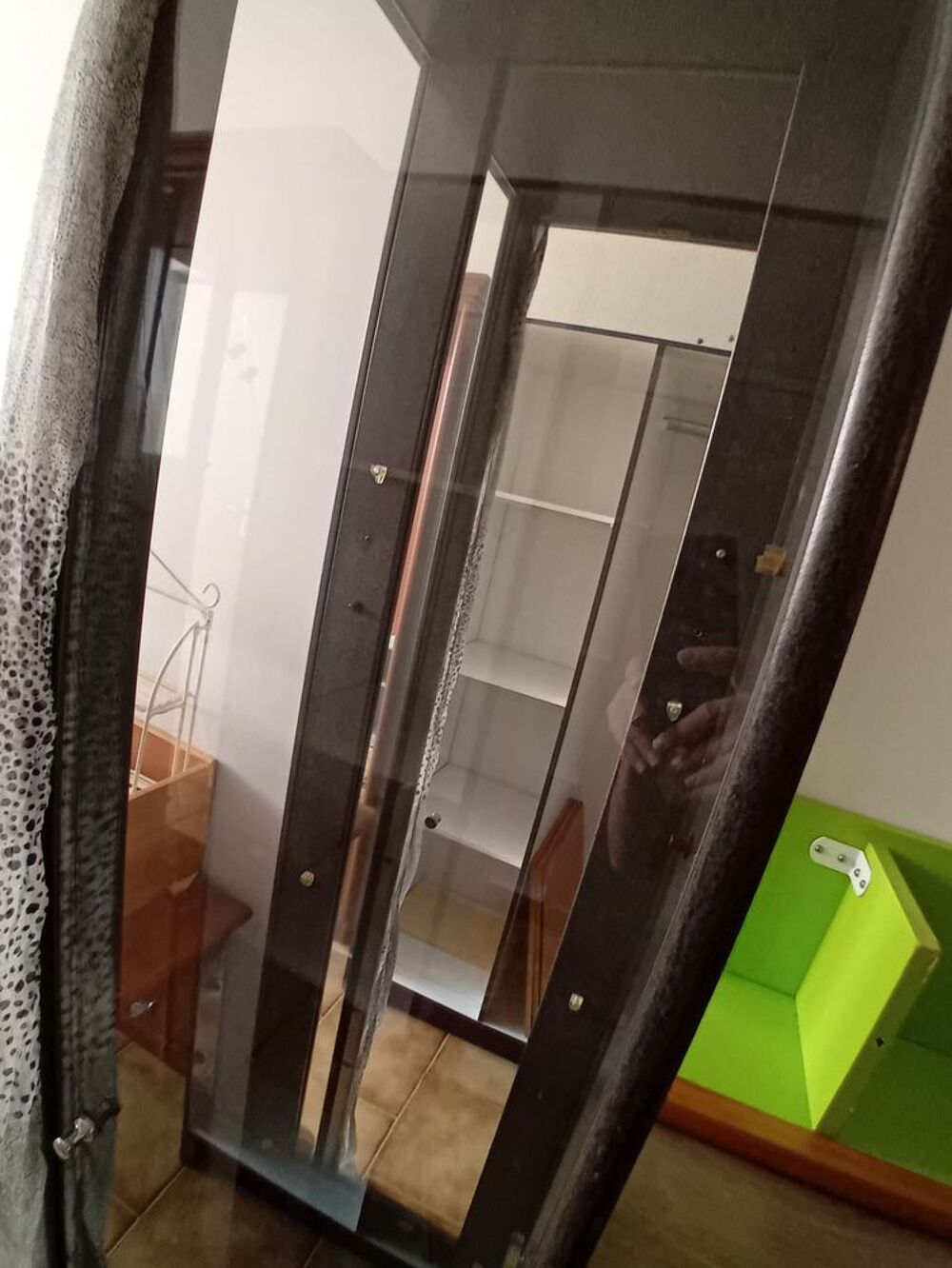 Vitrine noire 160 x 42 cm Meubles