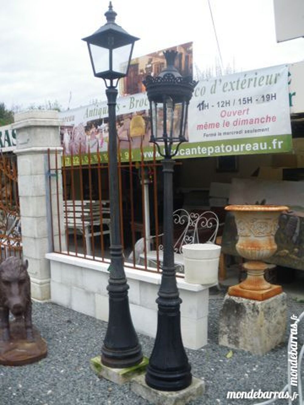 Lampadaire en fonte D�coration