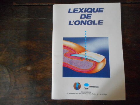 Livre  lexique de l'ongle  10 Nieuil-l'Espoir (86)