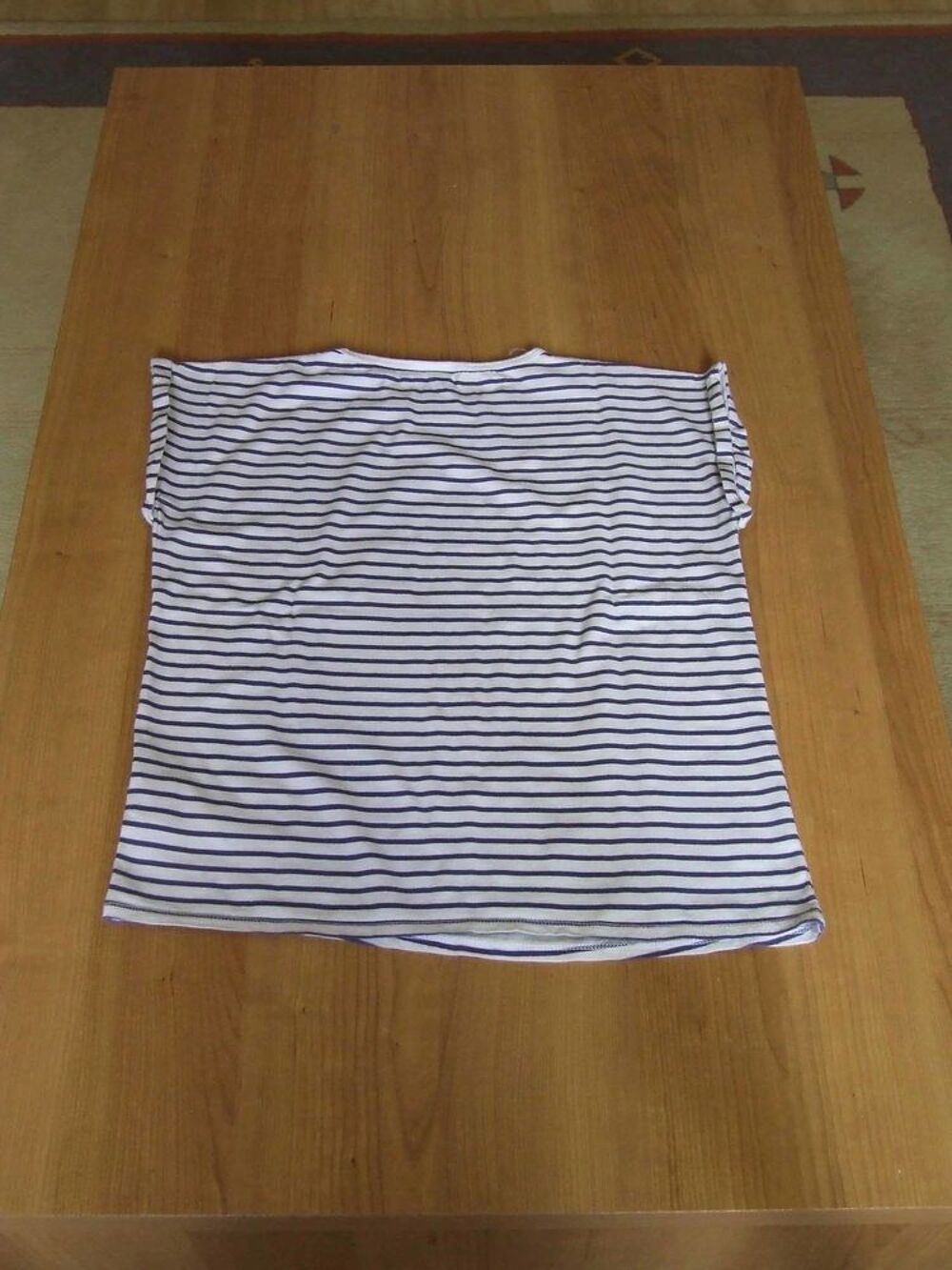 Tee-shirt sans manches, D&eacute;cathlon, ray&eacute; bleu marine, 14&nbsp;ans Vêtements enfants