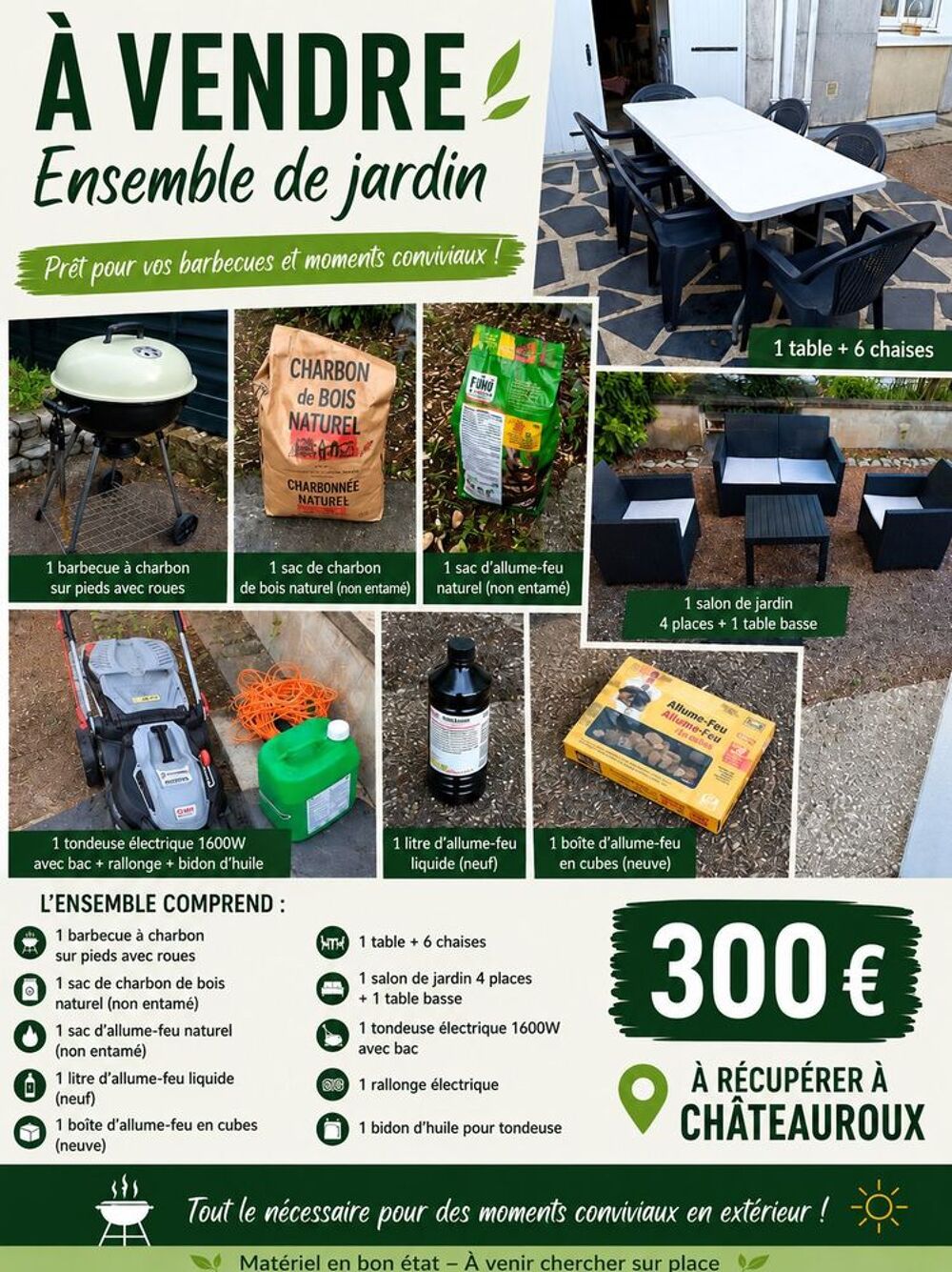 ENSEMBLE DE JARDIN Jardin
