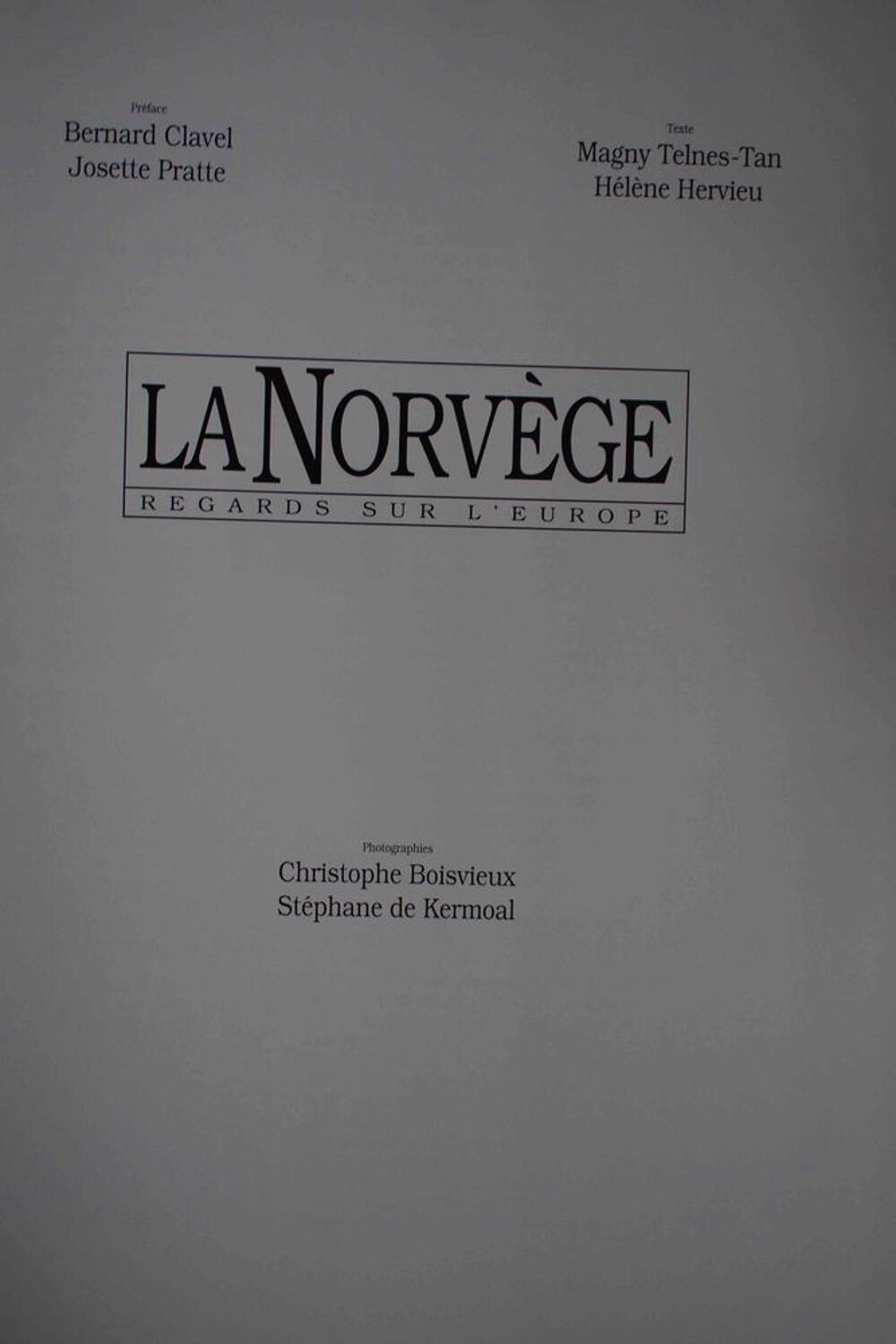 LA NORV&Egrave;GE - Regards sur l'Europe, Livres et BD