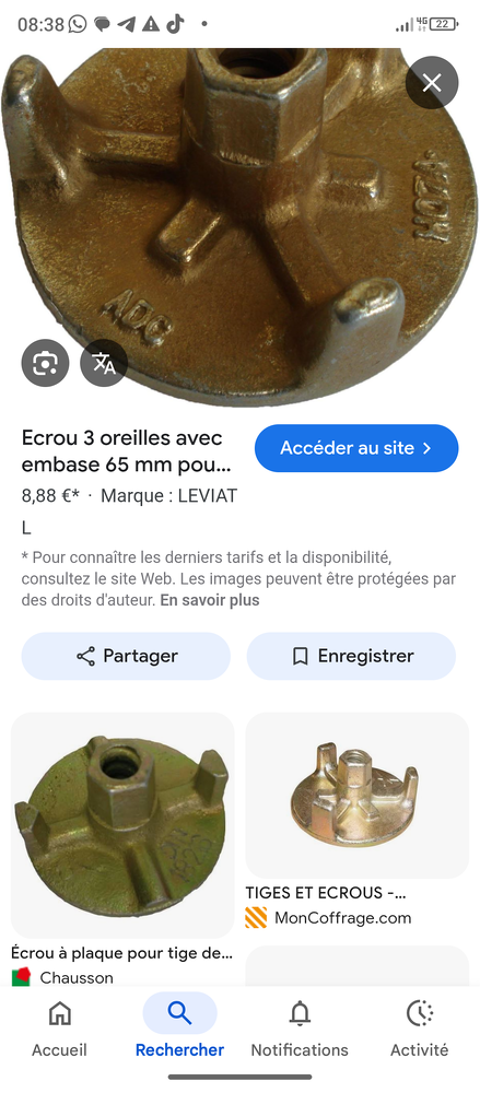 Écrous trois oreilles 5 Fort-de-France (97)
