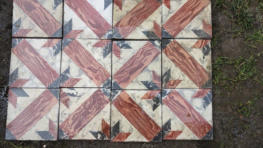 ancien carrelage ciment Bricolage