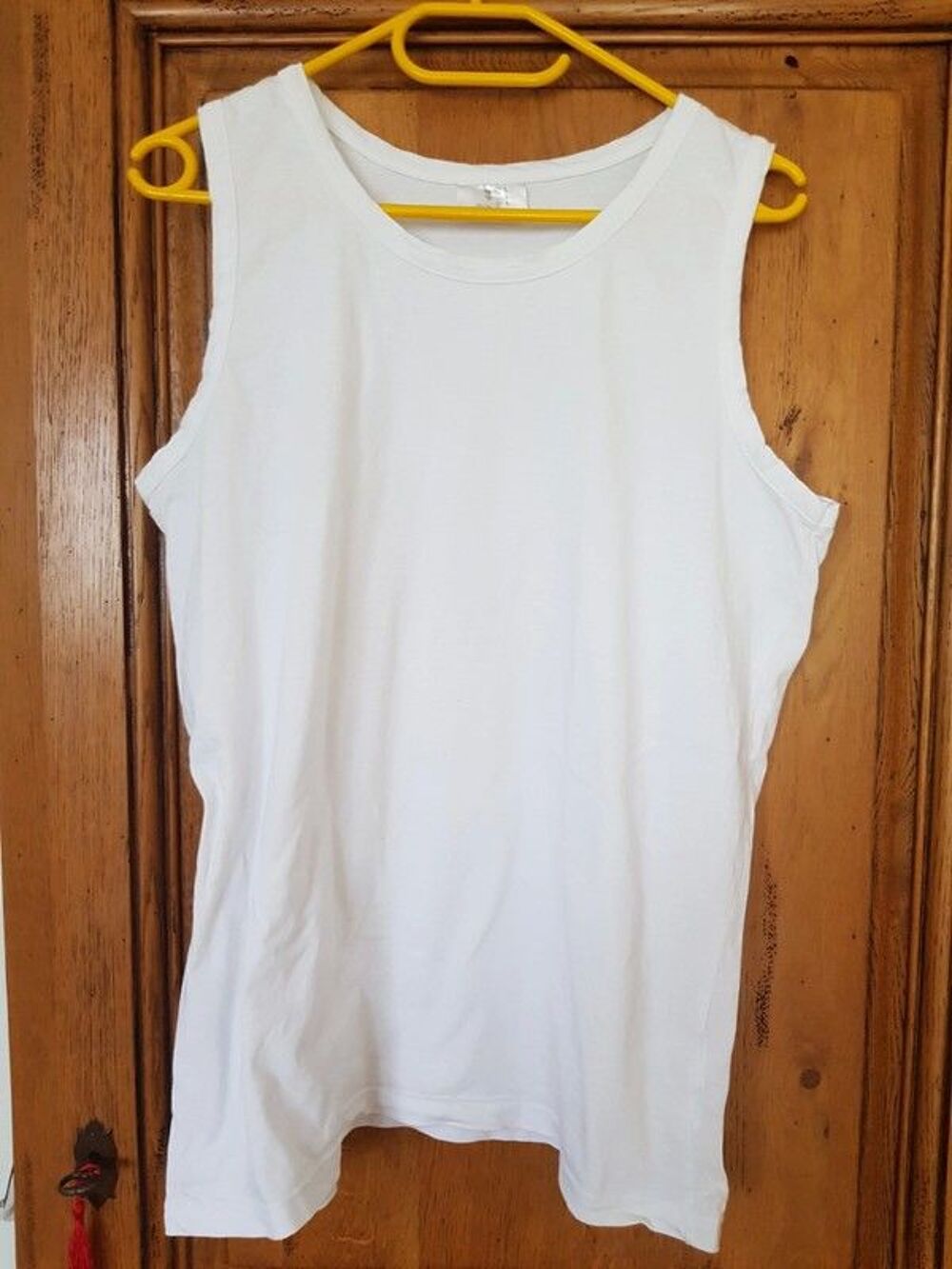 D&eacute;bardeur blanc taille L neuf en coton 4e Vêtements