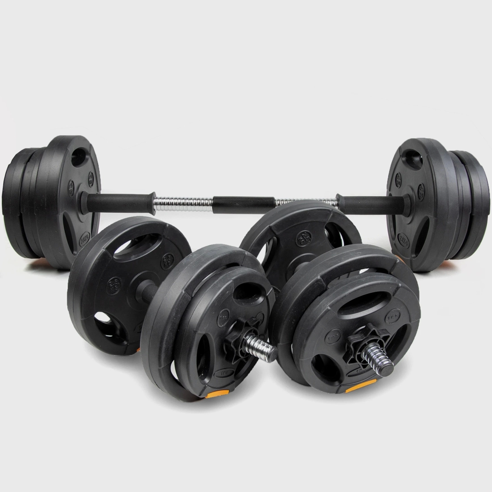 Halt&egrave;res poids polyvalents musculation neufs 15kg Sports