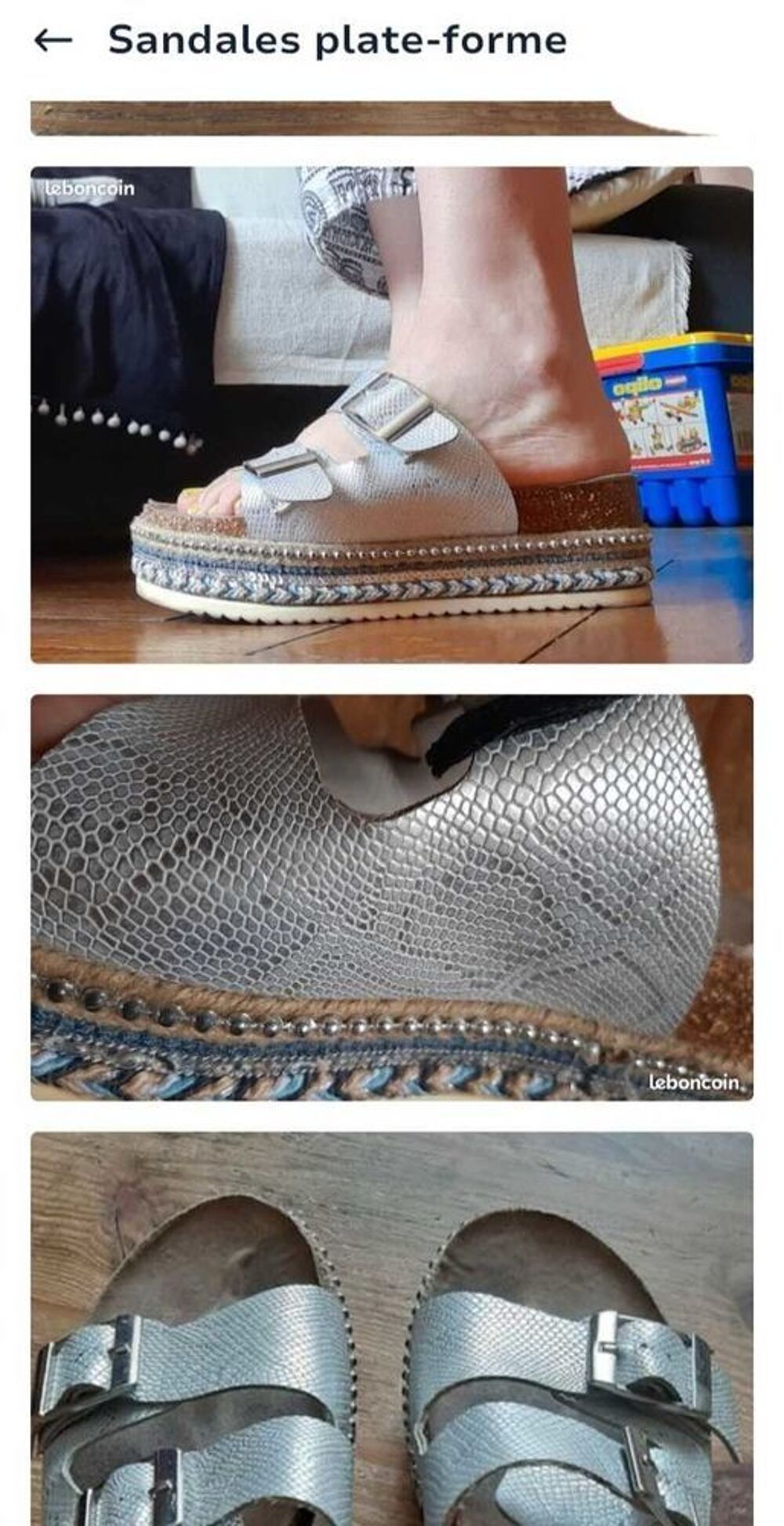 sandales plate-forme Chaussures