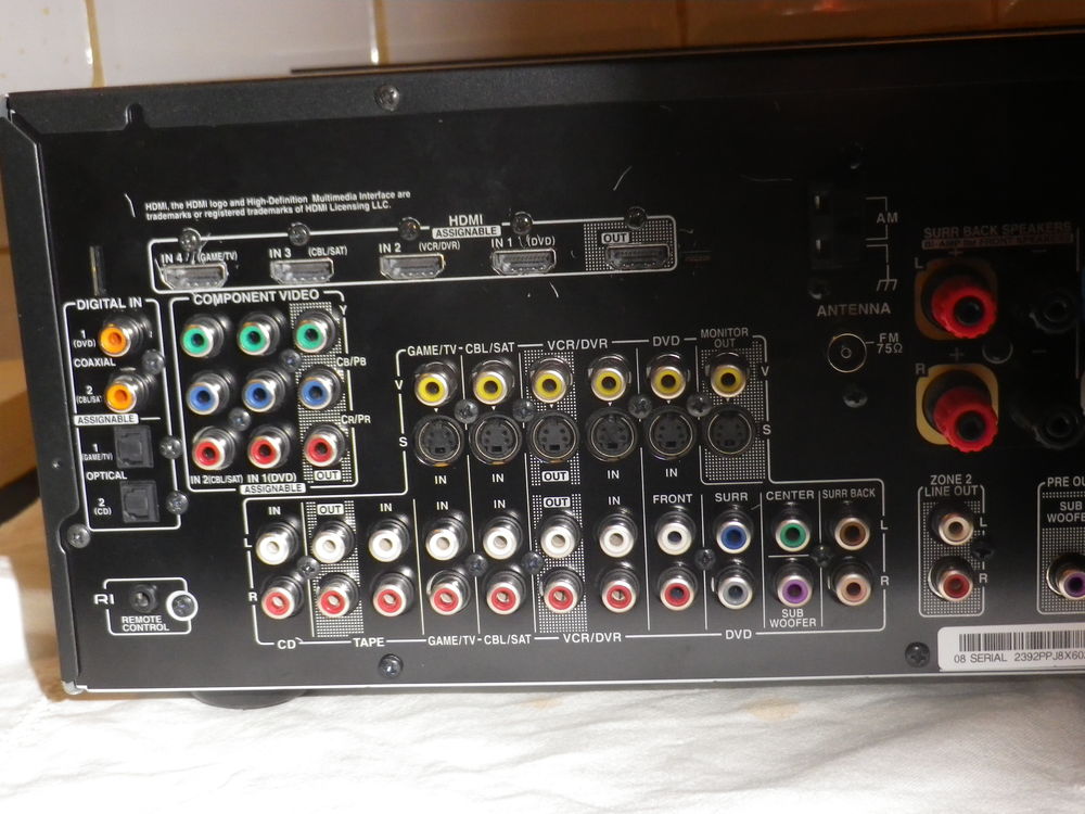ONKYO TX - SR606 Ampli Tuner Audio Home Cin&eacute;ma&nbsp;
TELECOMMANDE Audio et hifi