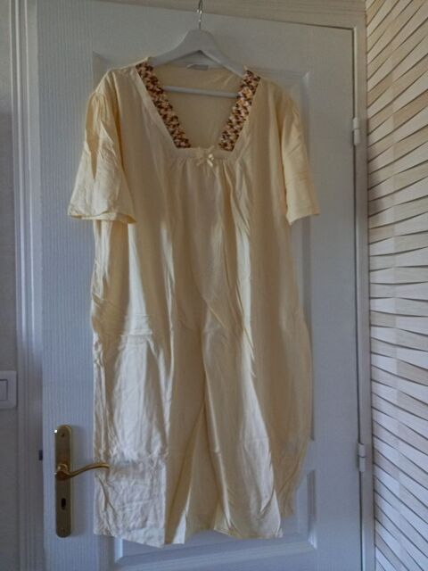 Chemise de nuit manches courtes jaune Giani Perroti taille L 8 Villiers (86)