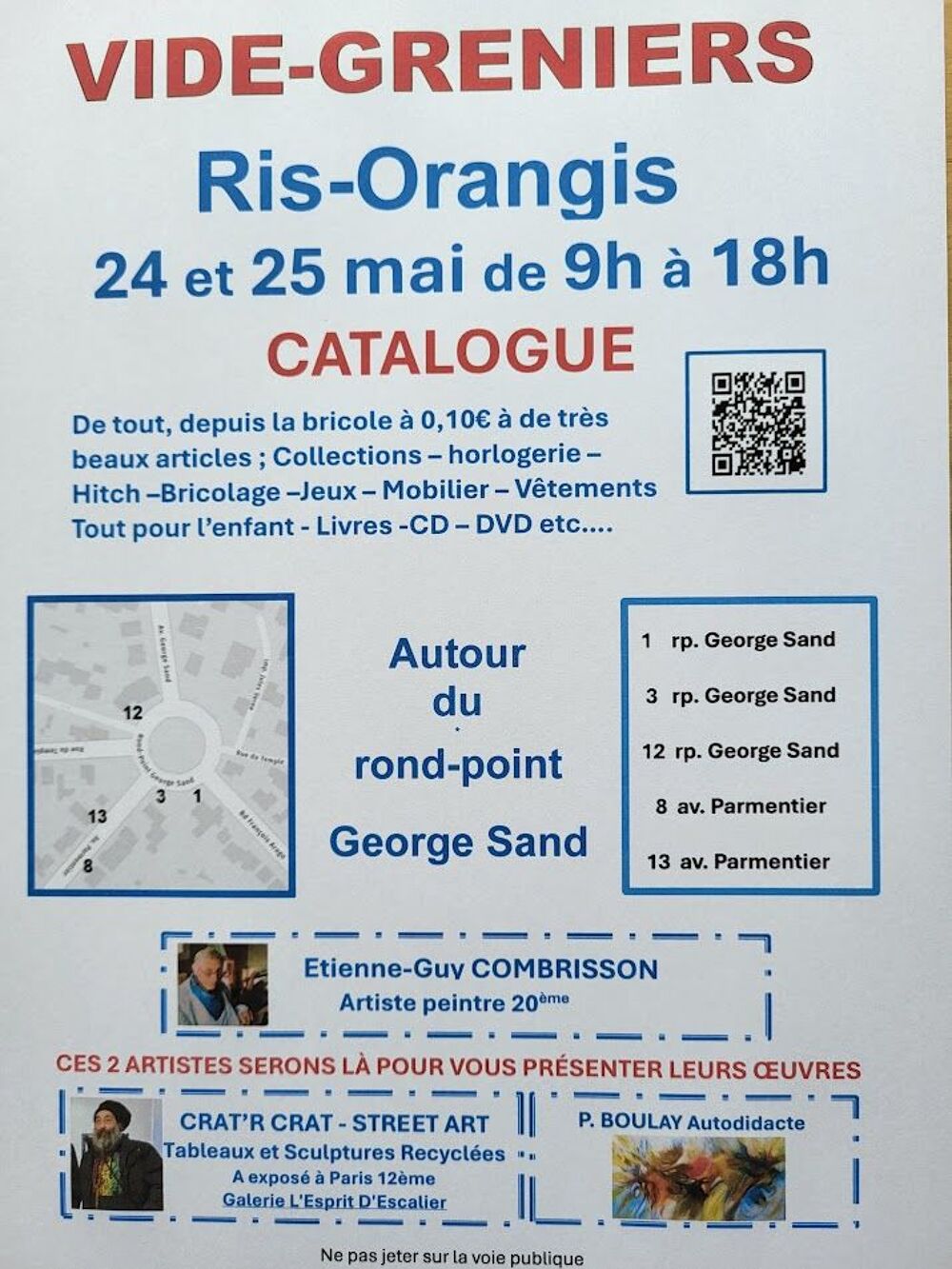 LE VIDE-GRENIERS DES AMIS DU ROND-POINT Vide grenier, march aux puces, braderie