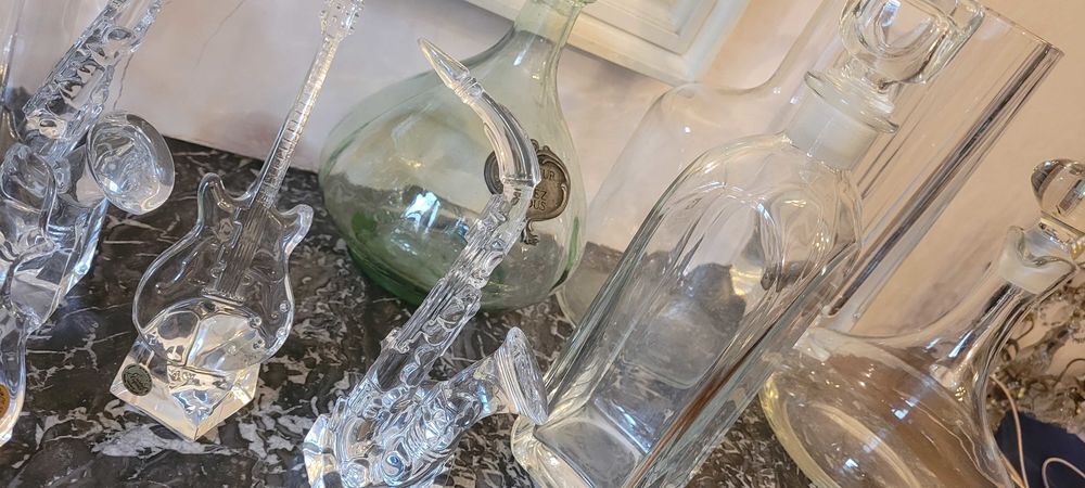 lot de carafes en verre Décoration
