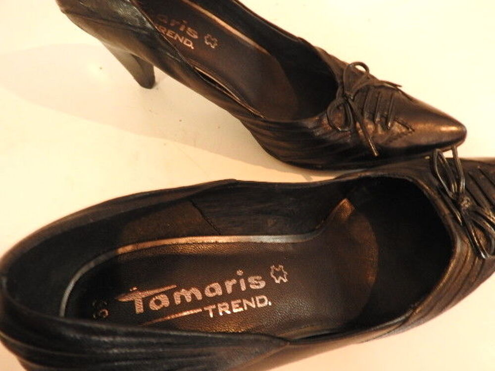 Escarpins cuir noir Chaussures