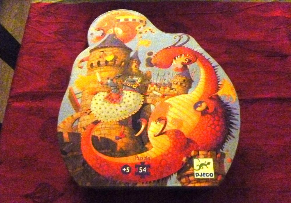 Puzzle vaillant et le dragon, 54 pi&egrave;ces Jeux / jouets