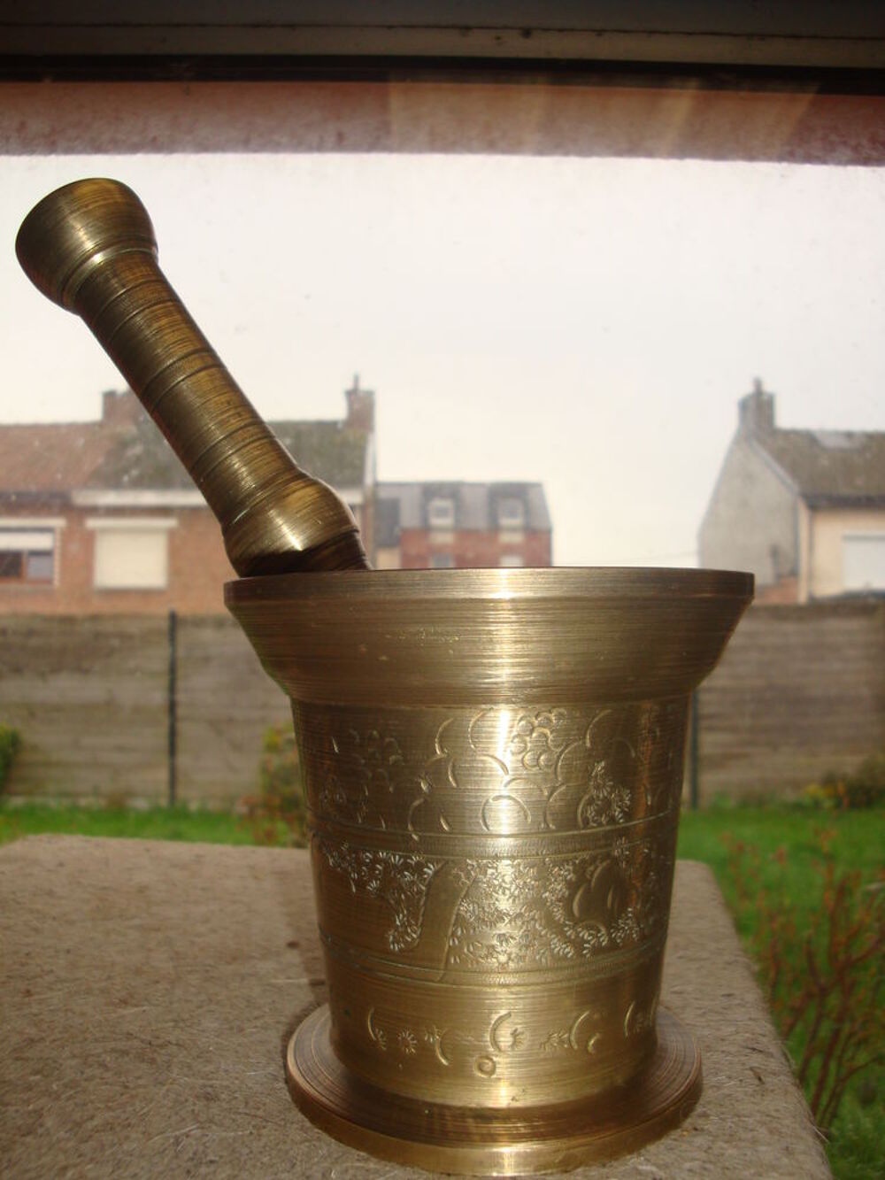 Mortier en bronze 