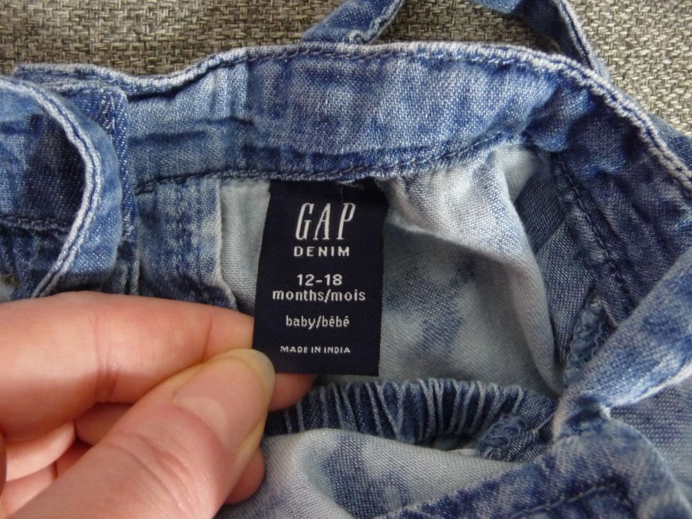 Ensemble Top &agrave; Bretelles avec son Short Bleu D&eacute;lav&eacute;- Gap Vtements enfants