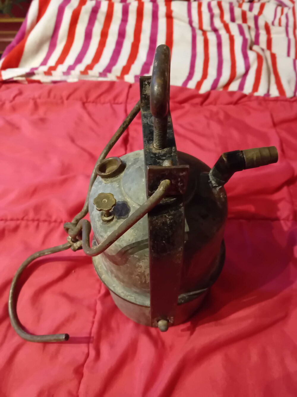 LAMPE DE MINEUR ANCIENNE ACETHYLENEf 