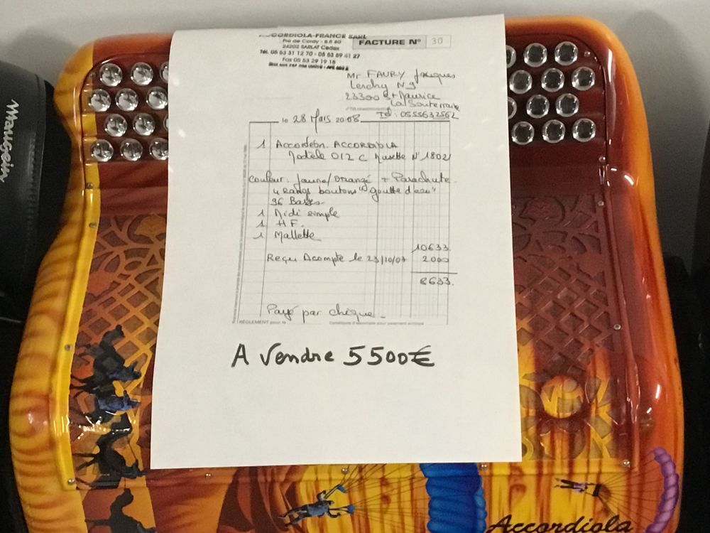 accord&eacute;on pro Meaugein acoustique &eacute;quipe midi Instruments de musique