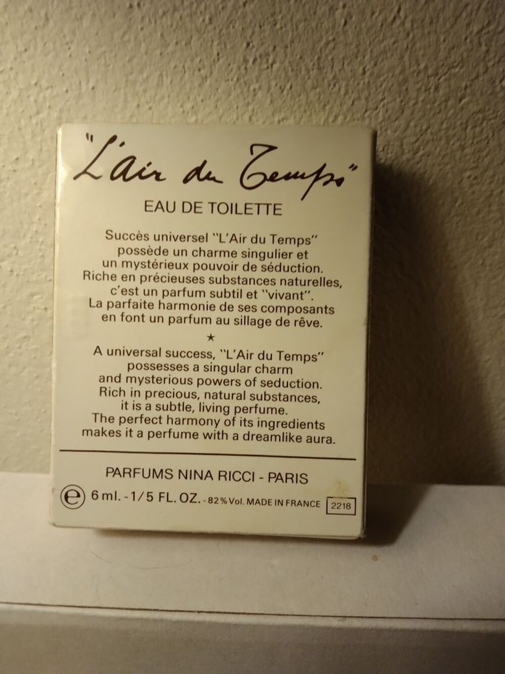 Miniature parfum L'air du temps 