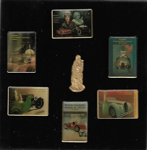coffret avec 7 pin's des 48 heures automobiles de Troyes 15 Ervy-le-Ch�tel (10)
