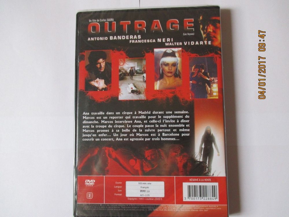DVD OUTRAGE neuf sous blister DVD et blu-ray