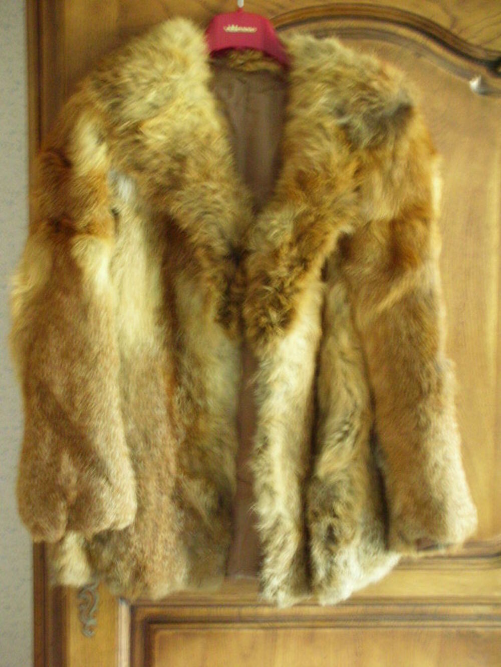 VESTE EN RENARD ROUX Vêtements