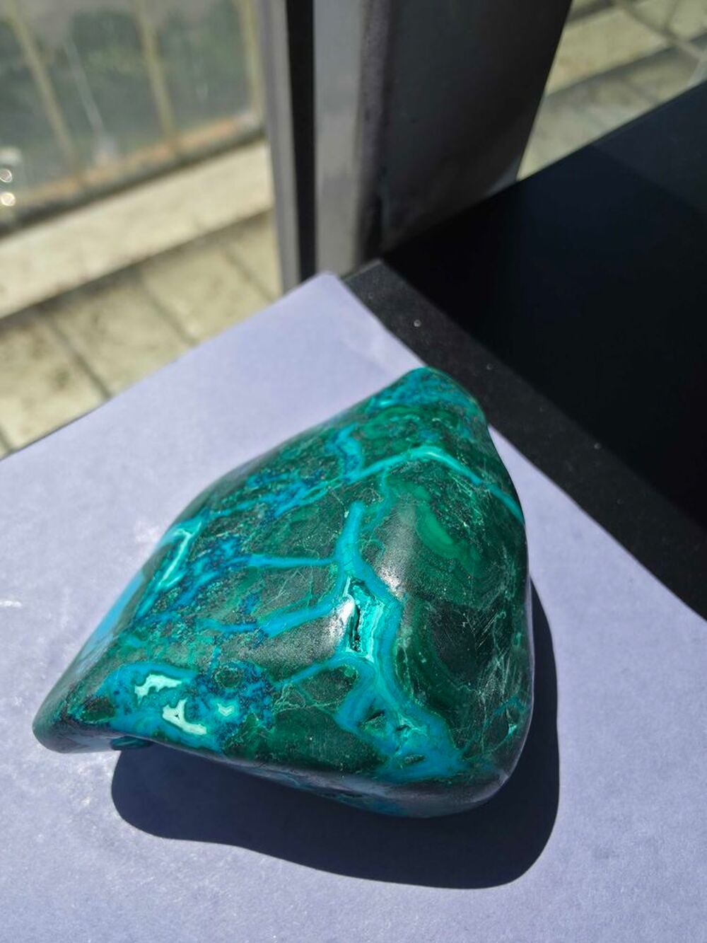 Superbe Chrysocolle Polie du Katanga(RDC)-84g 