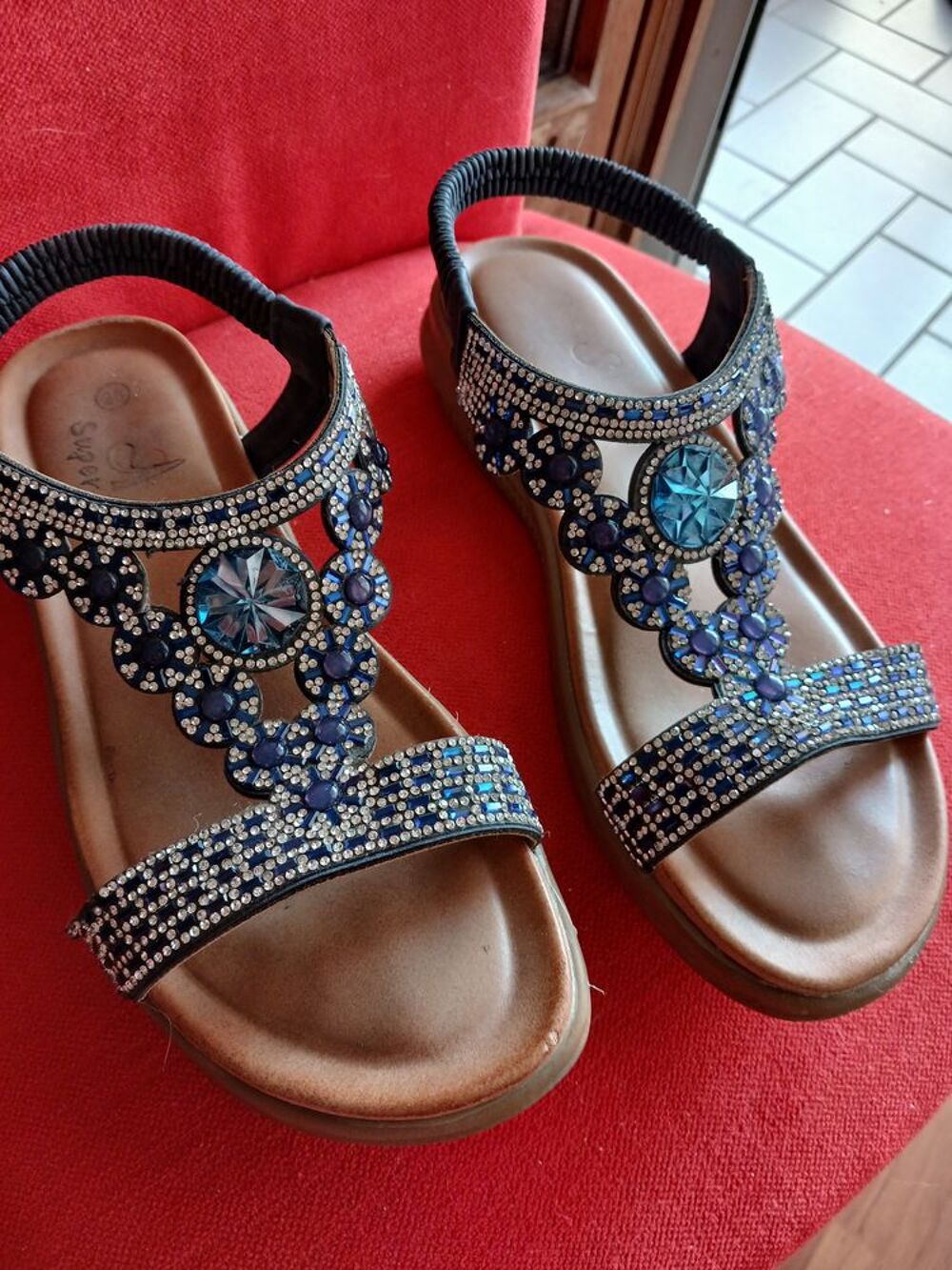 Sandales a sequins Chaussures