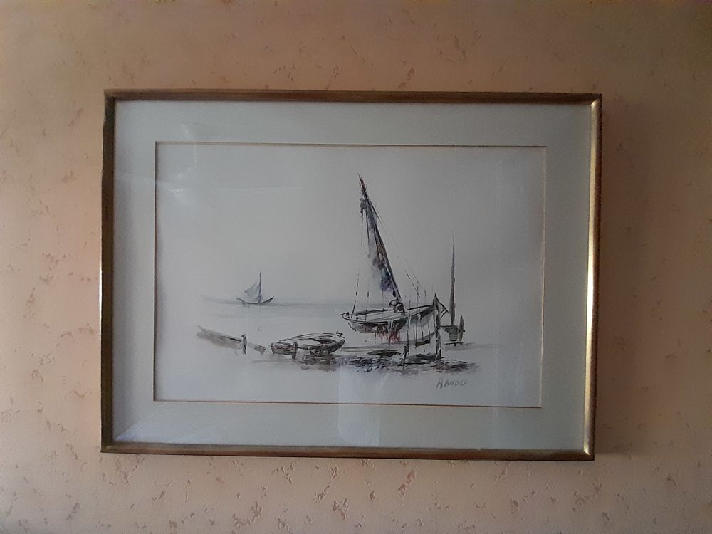 TABLEAU AQUARELLE . Décoration