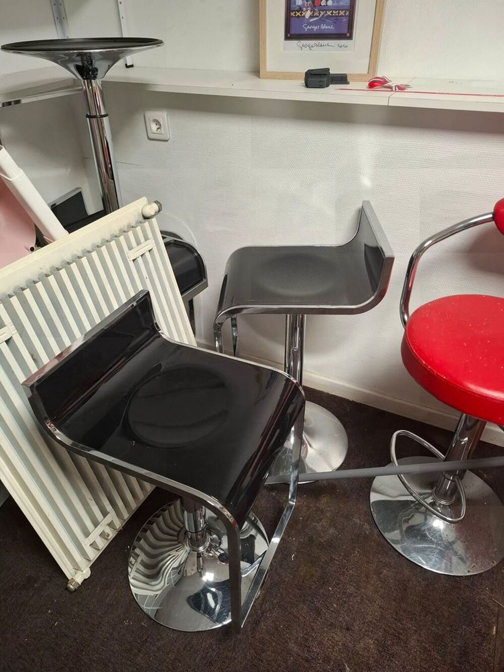 Tabourets noir pour &icirc;lot ou bar Meubles