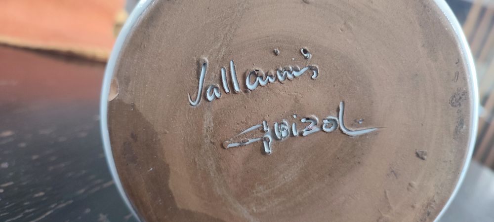 Pichet c&eacute;ramique Vallauris sign&eacute; Guizol 