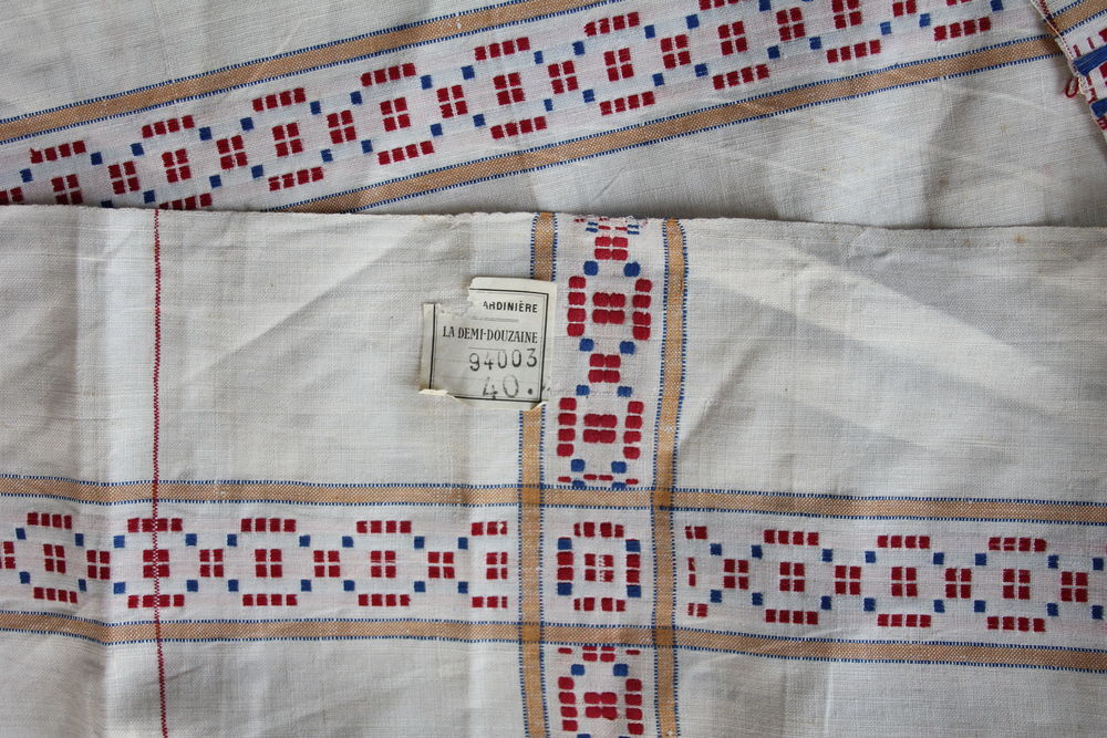 Torchons - toile de lin art deco D�coration