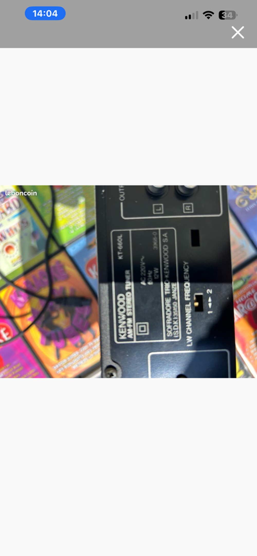 Tuner kenwood
Audio et hifi