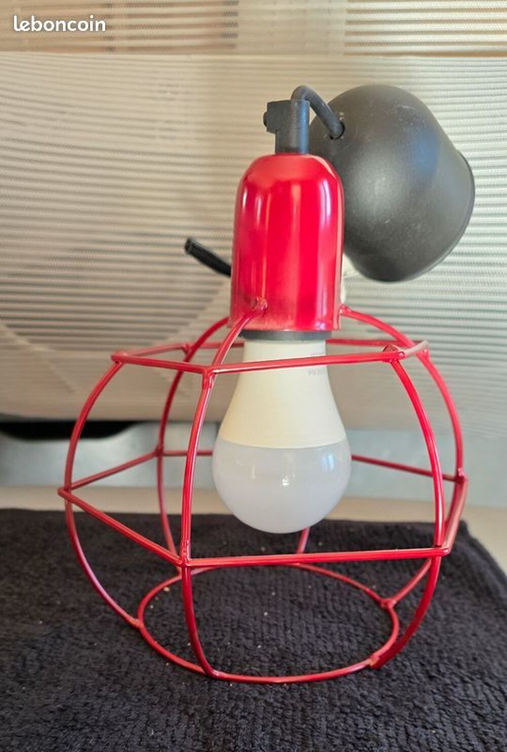 Suspension lustre rouge Décoration