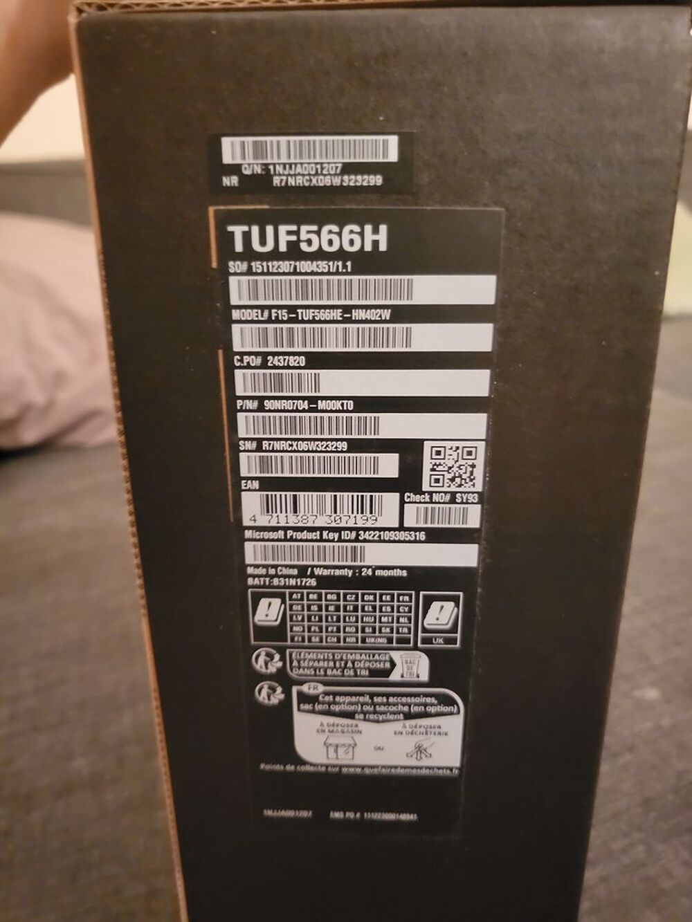PC portable Gamer Asus 15 pouce TUF566H Matériel informatique