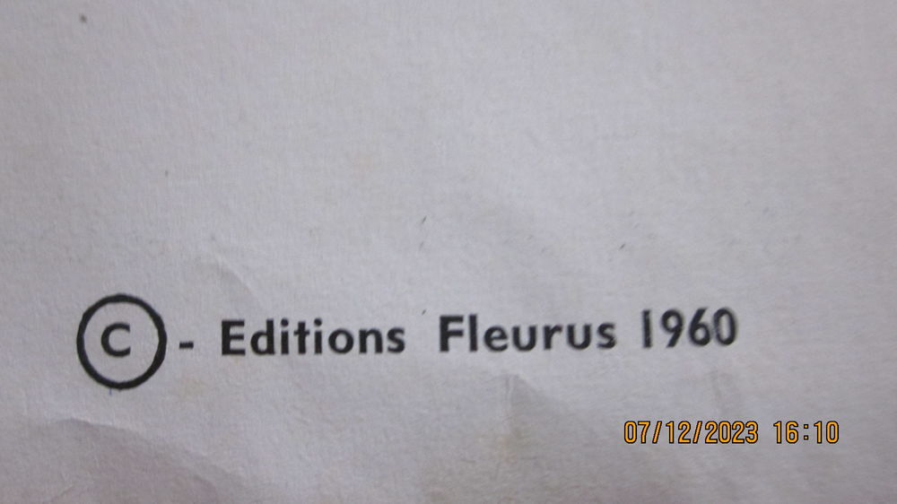 B D LA TACHE DE FEU N&deg; 7 EDITIONS FLEURUS DE 1960 
Livres et BD