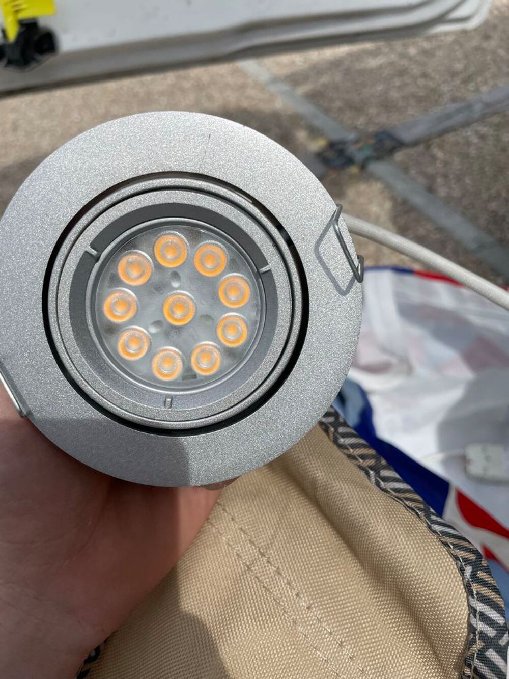 Spots led orientable gris Décoration