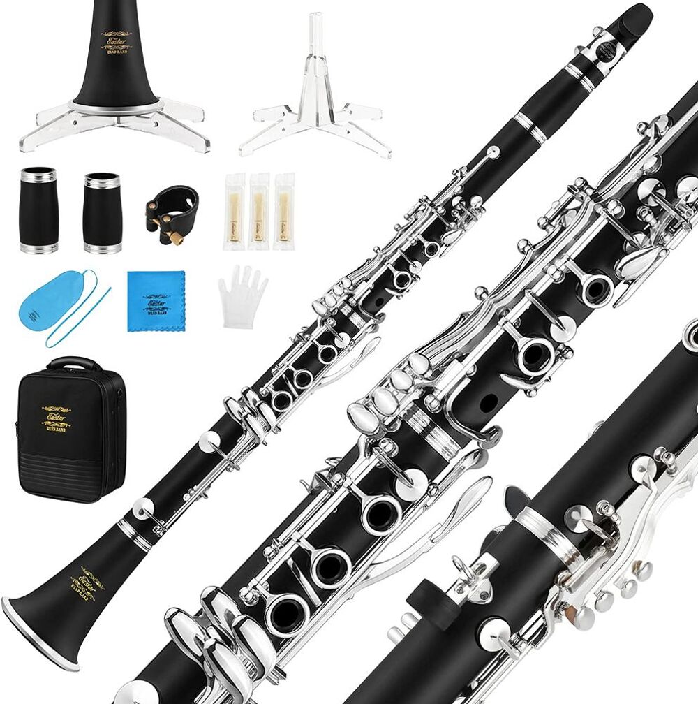 clarinette Eastar ECL-400 Clarinette d'Argenture en Ba Instruments de musique